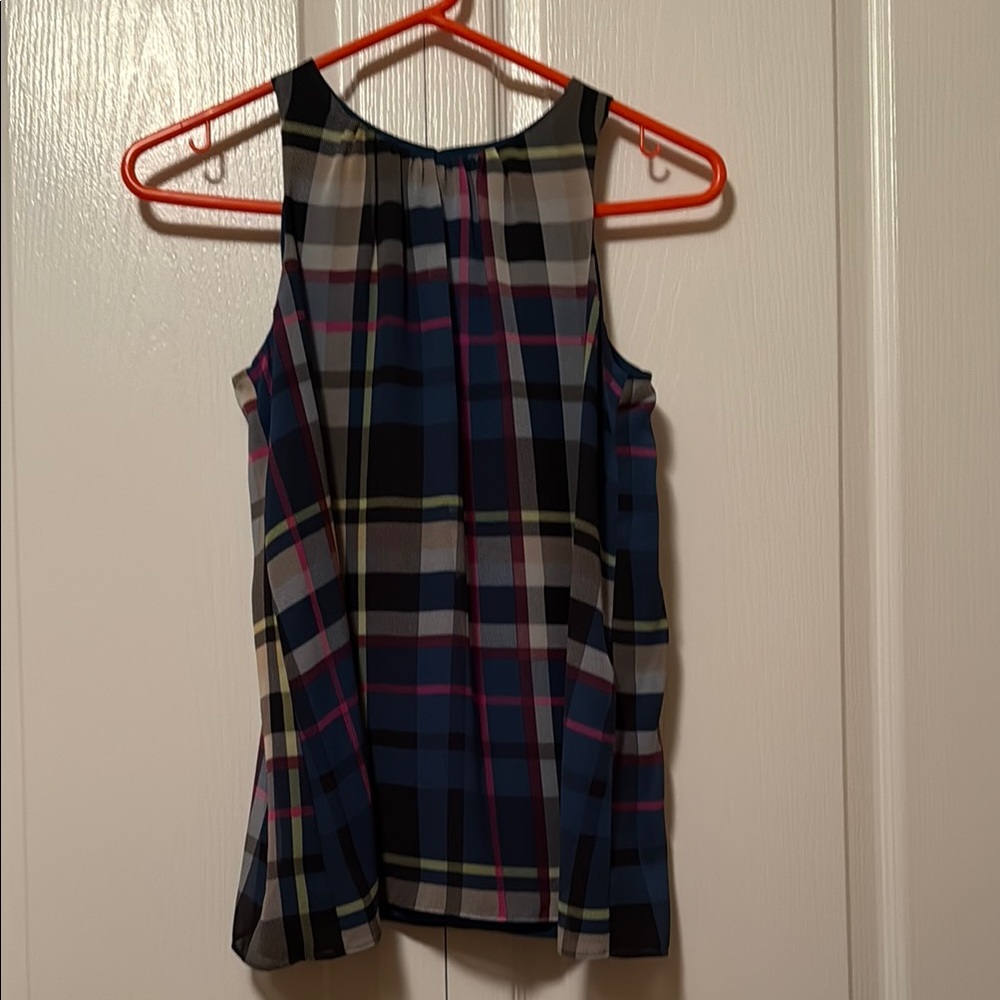 Plaid Sleeveless Women's Top- Vince Camuto
